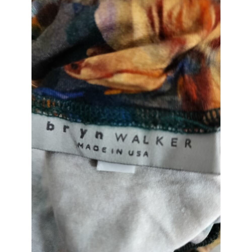 5397)Bryn Walker L Fiori Lagenlook Watercolor Floral Print Jersey Gabo Tunic - Picture 7 of 10